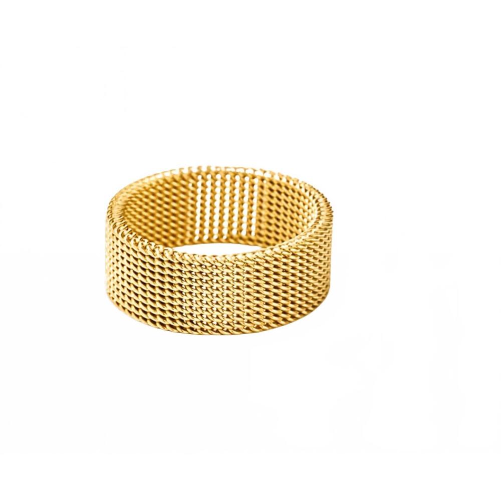 NEW ELLIE VAIL women's etta mesh ring in gold